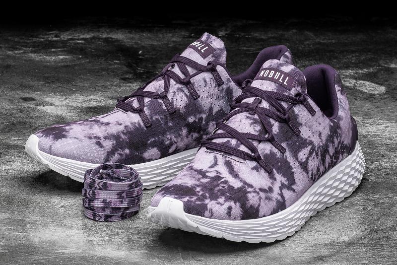 Nobull Wisteria Tie-Dye Ripstop Runner Women's Running Shoes Purple | USA A1703H